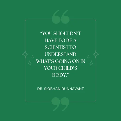 A quote by Dr. Shobhan Dunnavant on a green background.