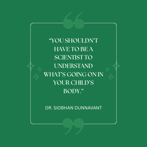 A quote by Dr. Shobhan Dunnavant on a green background.